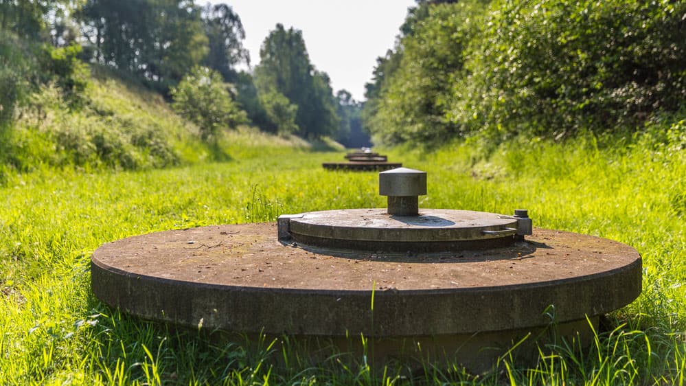 Trinkbrunnen zur Förderung von Grundwasser.